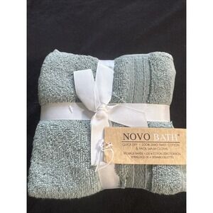 Pack Of 6 13"x13" Wash Cloths By Novo‎ Bath 100% Cotton